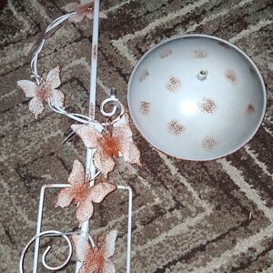 Plow And Hearth Butterfly Staked Birdbath